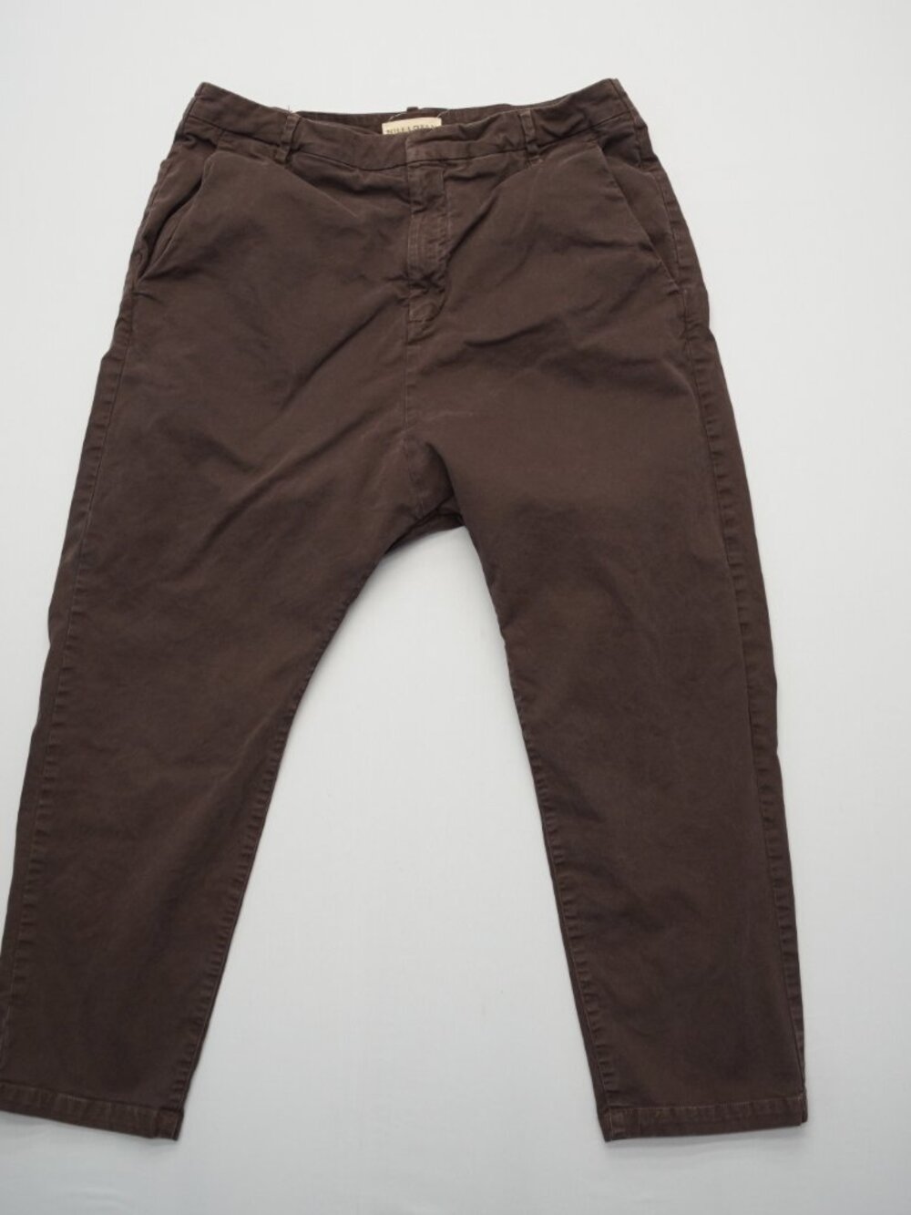Nili Lotan Paris Drop Crotch Pants Brown Size 8 - Picture 2 of 11